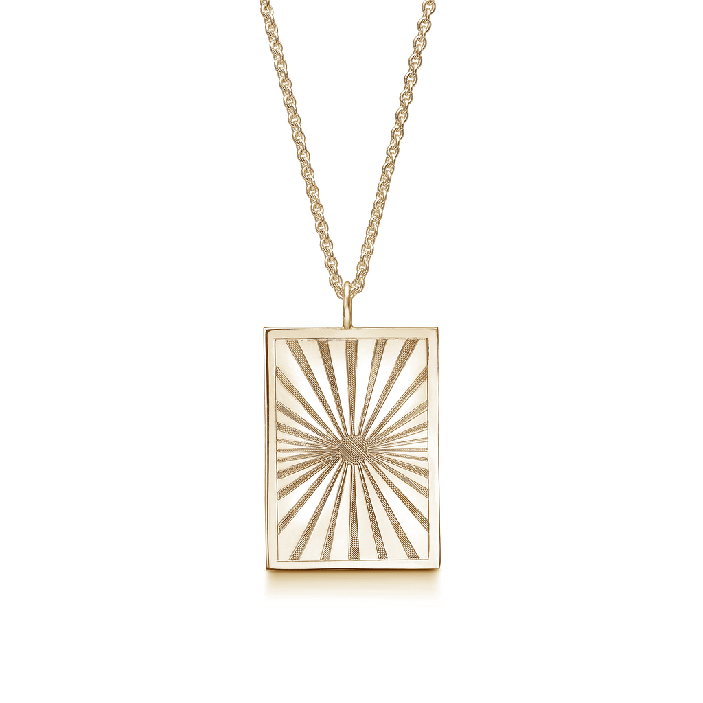 Lumen Necklace Large  -  Gold Plated Silver