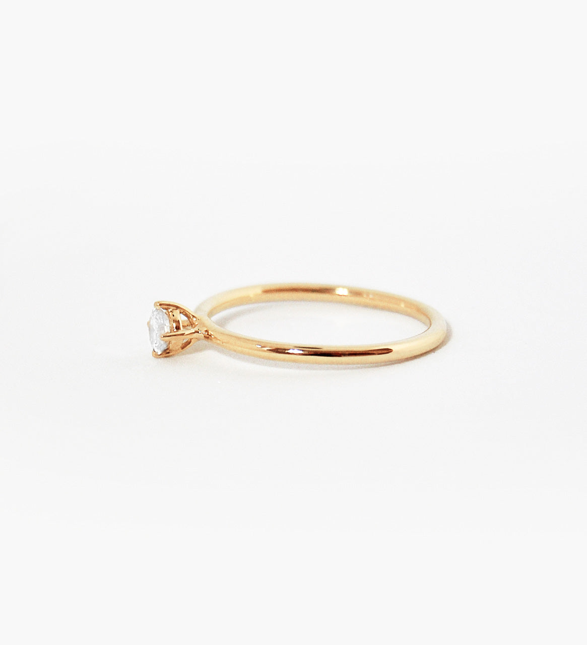 Malene Diamond 3.5  Ring - 14 Karat Gold White  Diamond