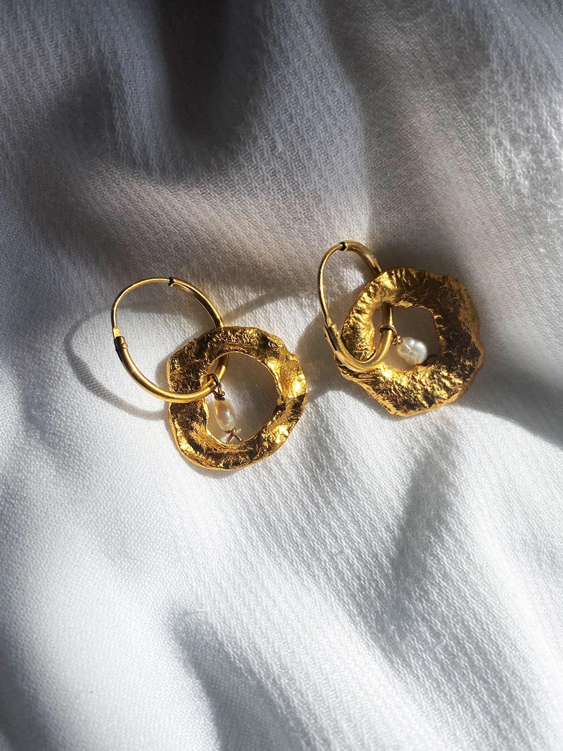 Naomi Gold Earrings -  Gold Plated Silver