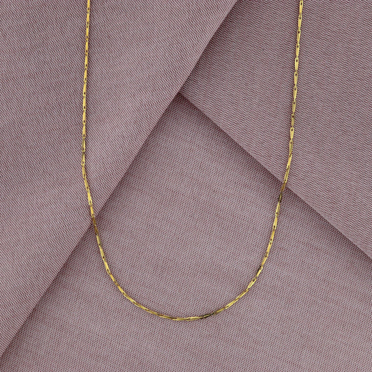 Corn Chain Gold Necklace -Gold   14 Karat