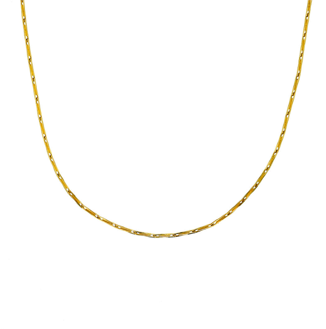 Corn Chain Gold Necklace -Gold   14 Karat