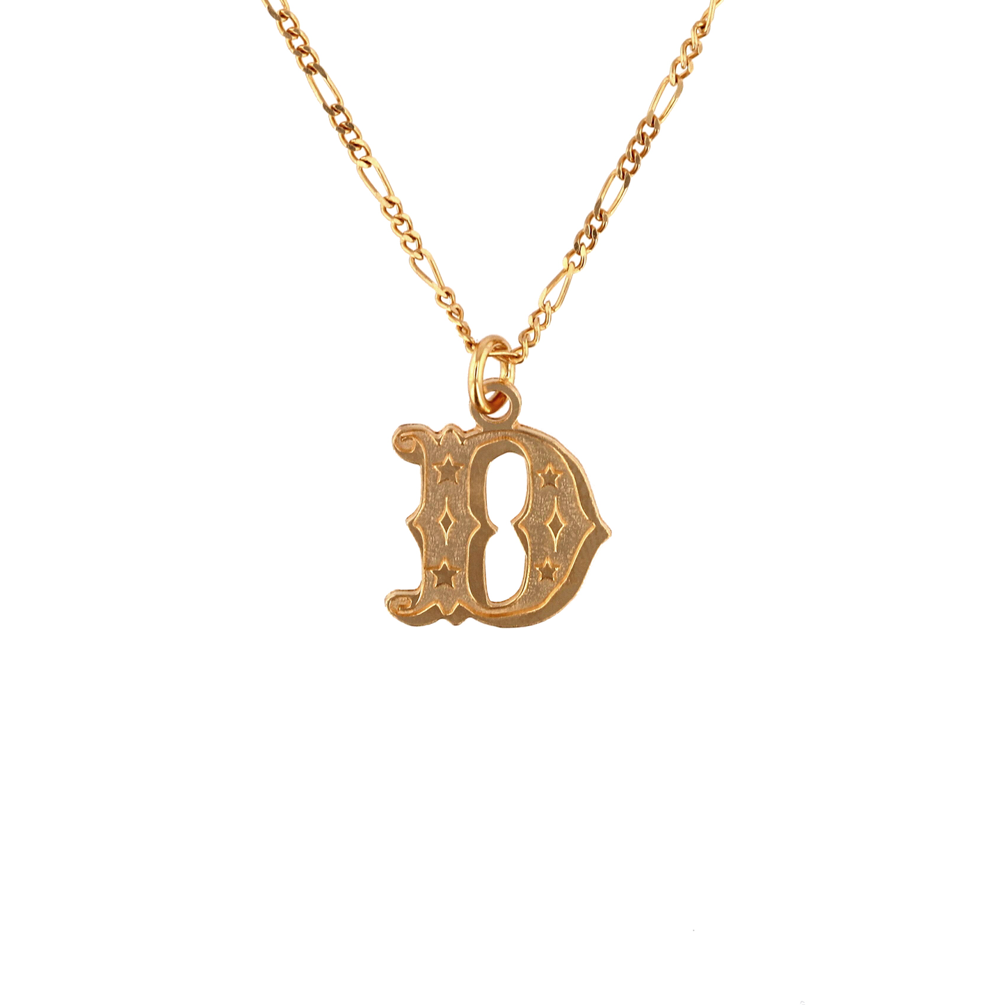 Circus Alphabet Large Necklace -Gold Plated