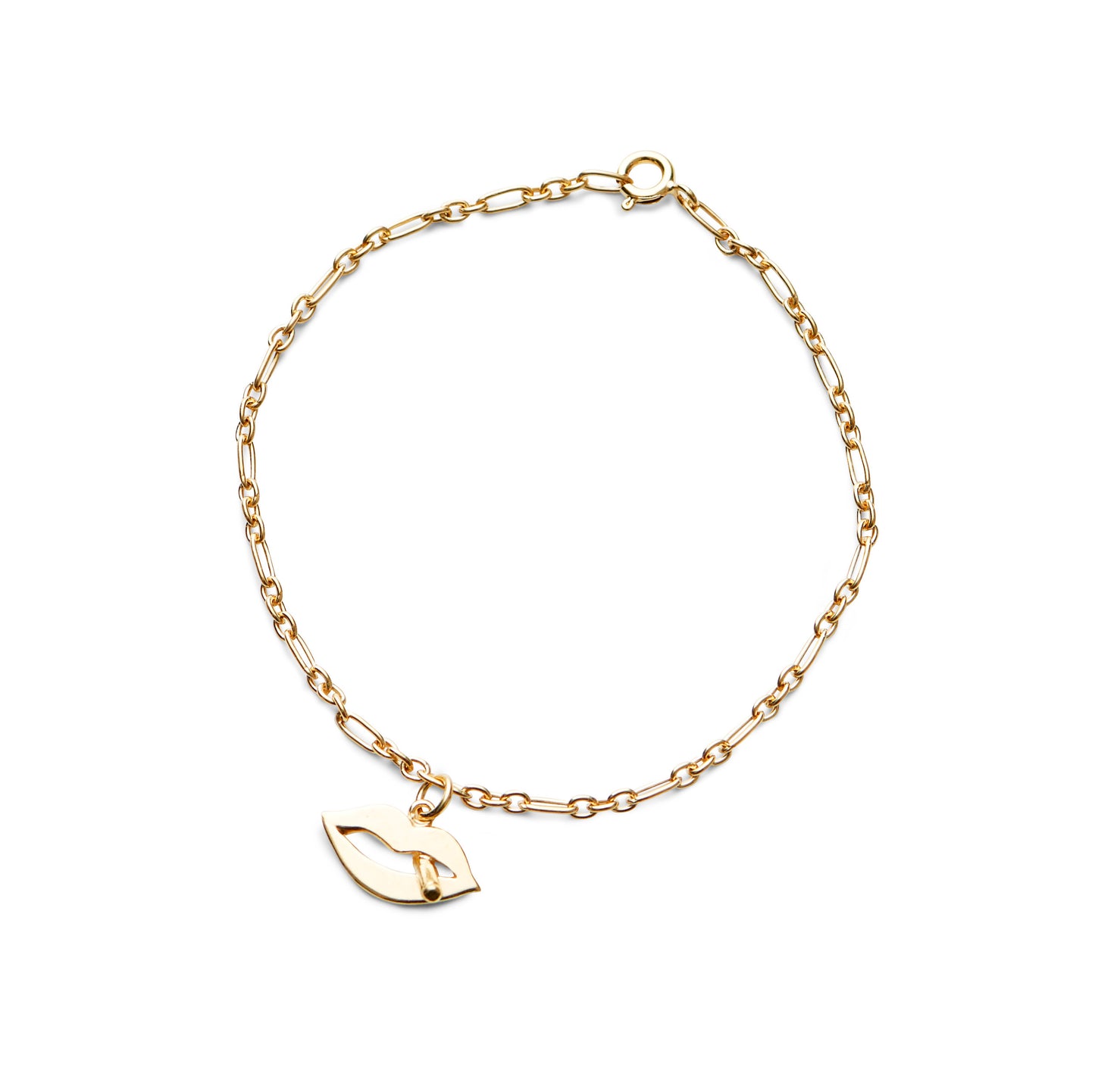Lips  Bracelet -  925 Silver or Gold Plated