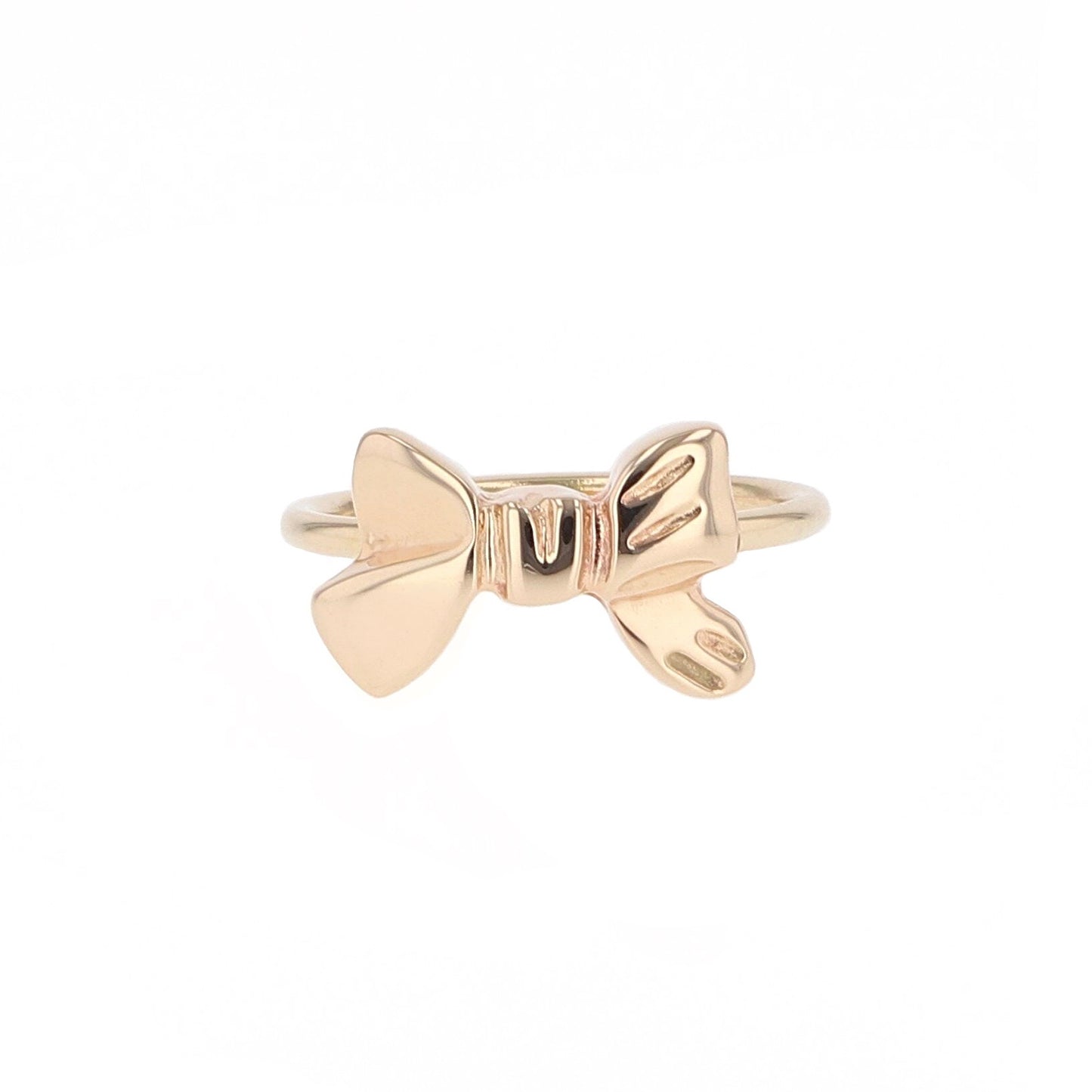 Lady Bow Ring-Gold Plated Silver or Gold  14 Karat