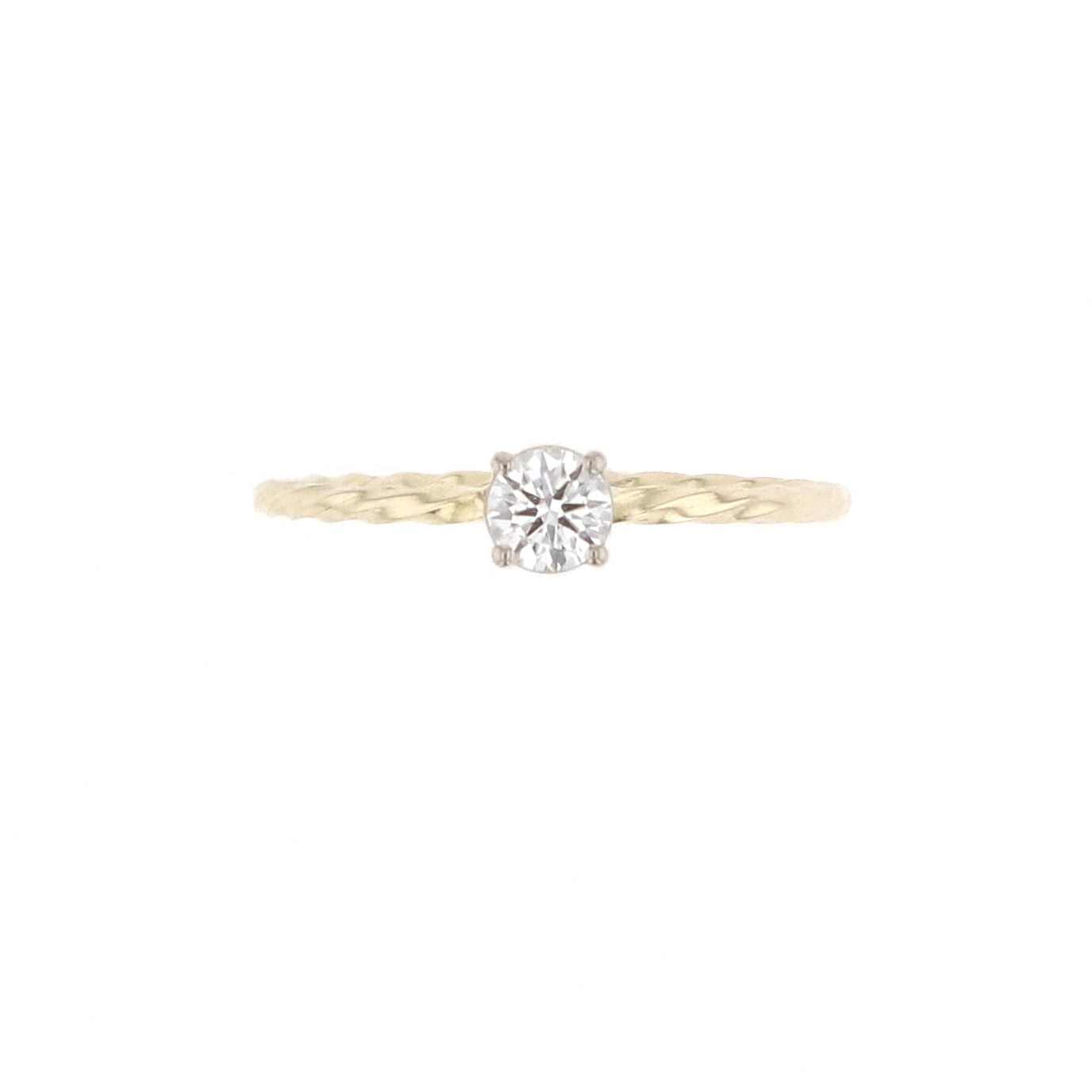 Miss Martha Diamond Ring Ring-Gold White Diamond 14 Karat