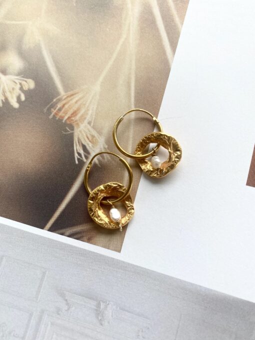 Naomi Gold Earrings -  Gold Plated Silver