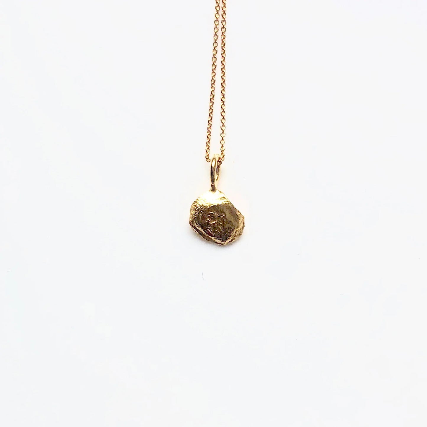 Flame Mini Gold Necklace  -  Gold Plated Silver