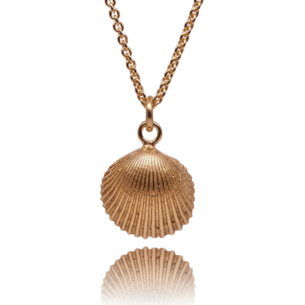 Denmark Shell Necklace -  Gold Plated Silver