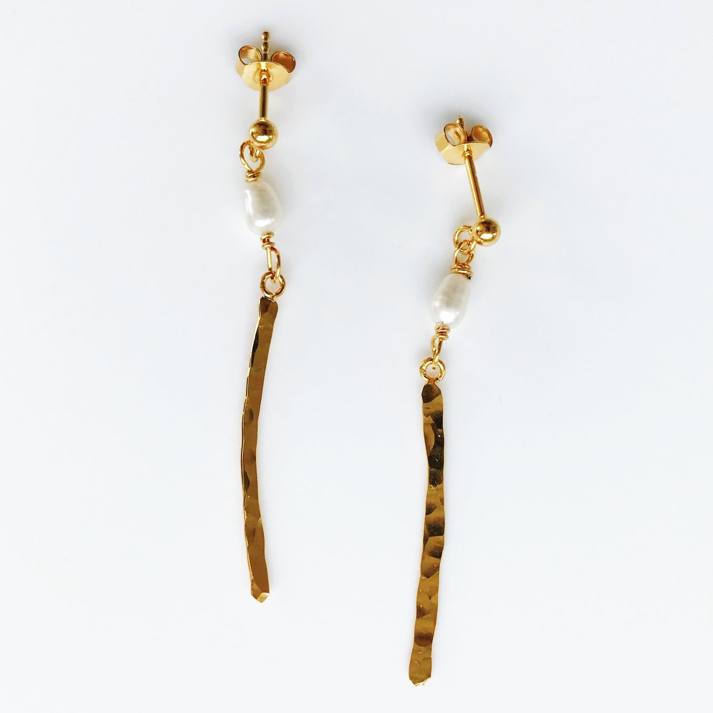 Triumph Gold Earrings -  Gold Plated Silver